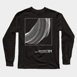 Let It Come Down / Minimal Style Graphic Artwork Design Long Sleeve T-Shirt